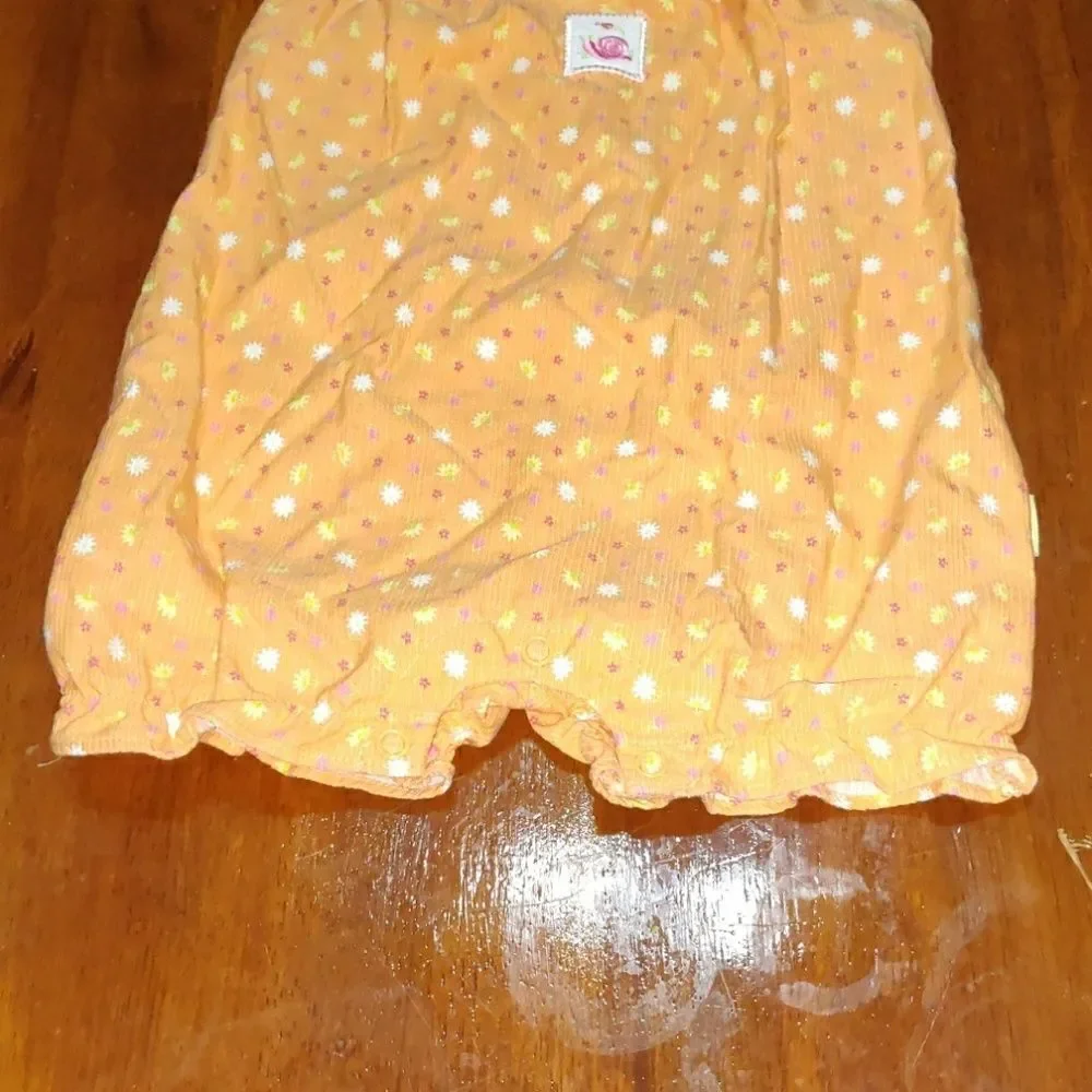 Carter's Orange Flower Print‎ Romper Size 18-24 Months